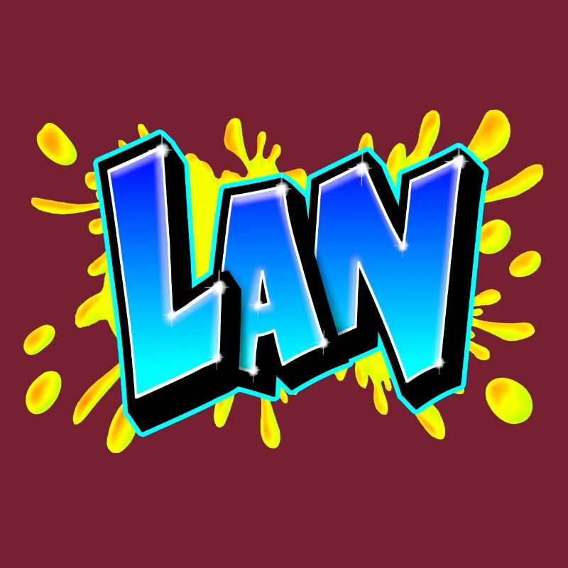 Graffiti "LAN" Printable on any medium!