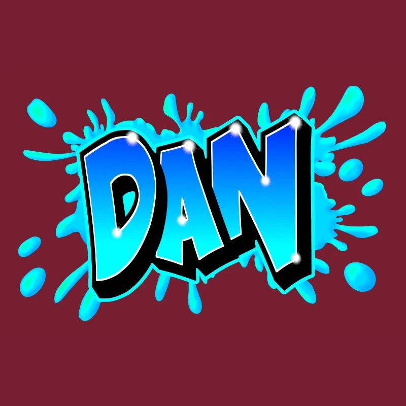 Graffiti "DAN" imprimabe sur tout support !