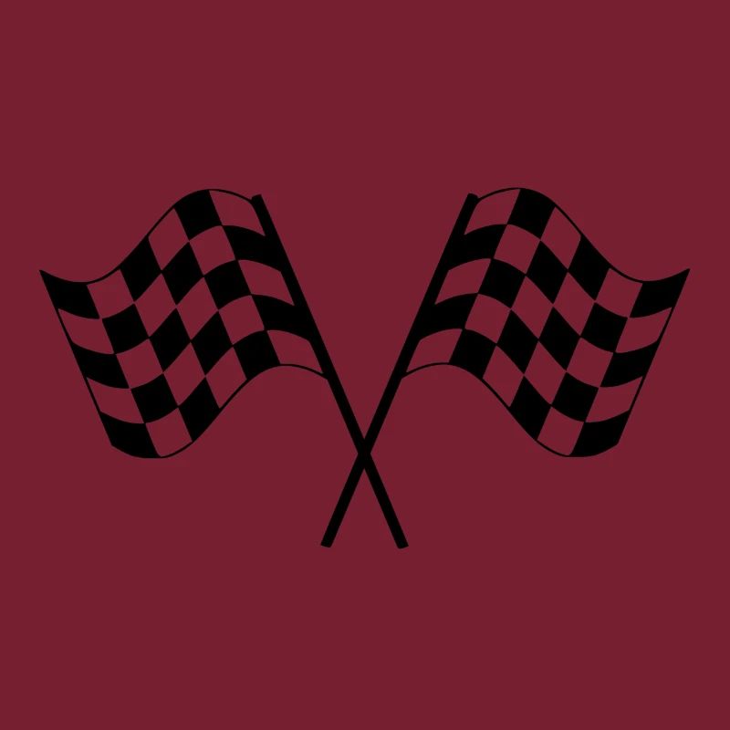 Drapeaux de course à damier