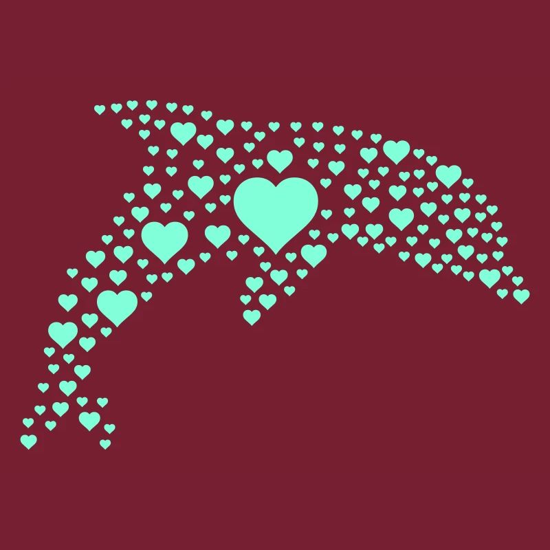 Dolphin Heart Pattern