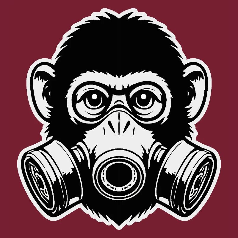 Masque à gaz de singe