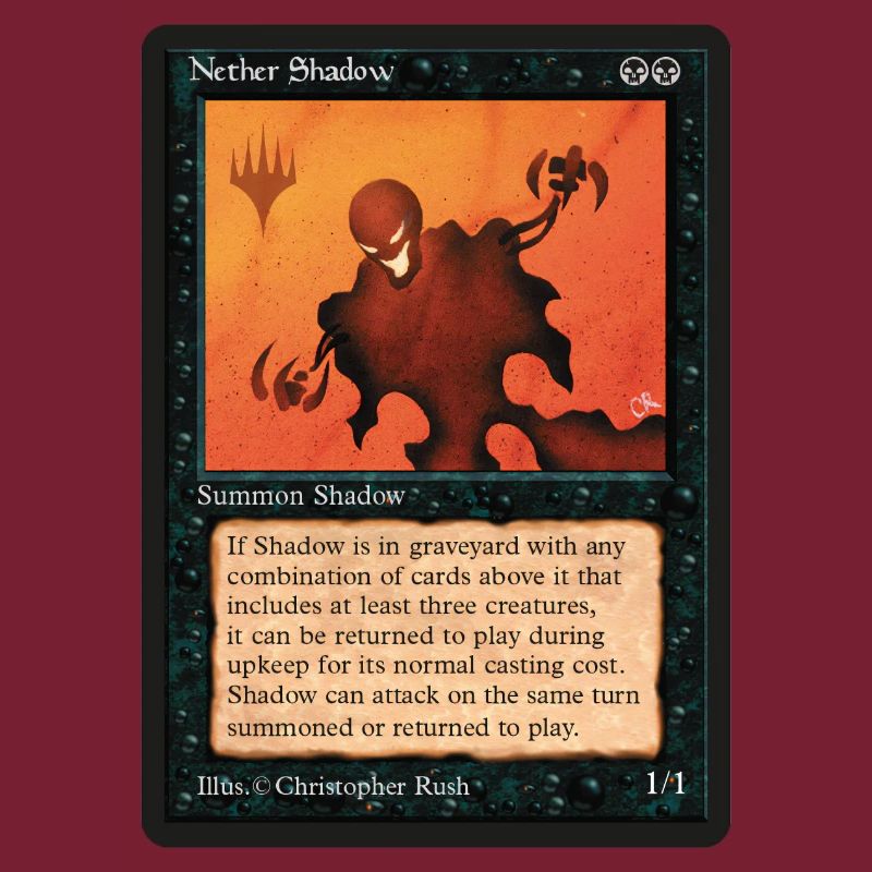 Magic: The Gathering Carte De Nether Shadow