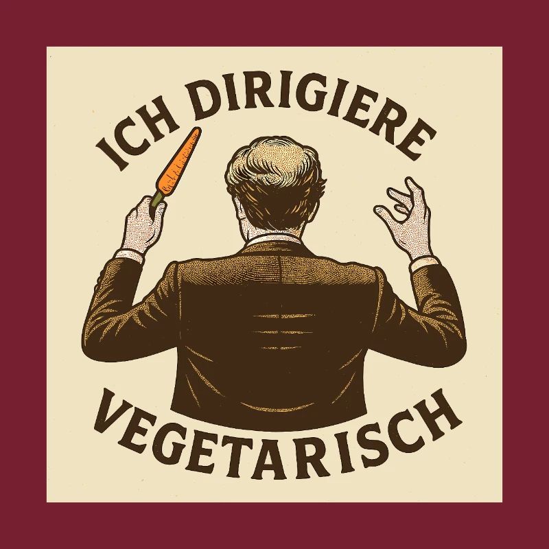 Dirigent Ich dirigiere vegetarisch