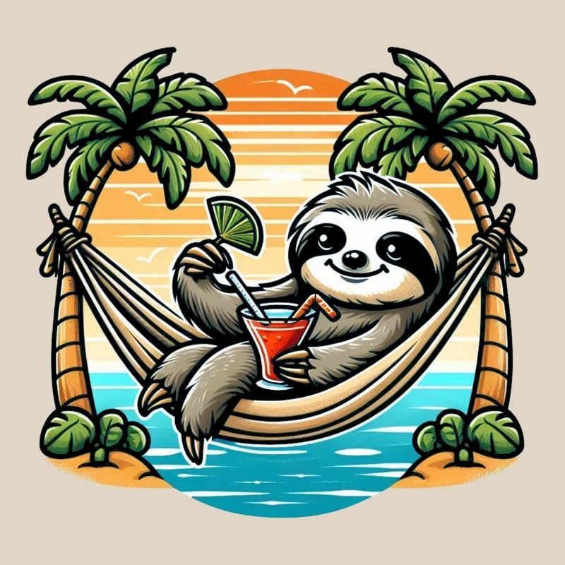 Sloth in hammock