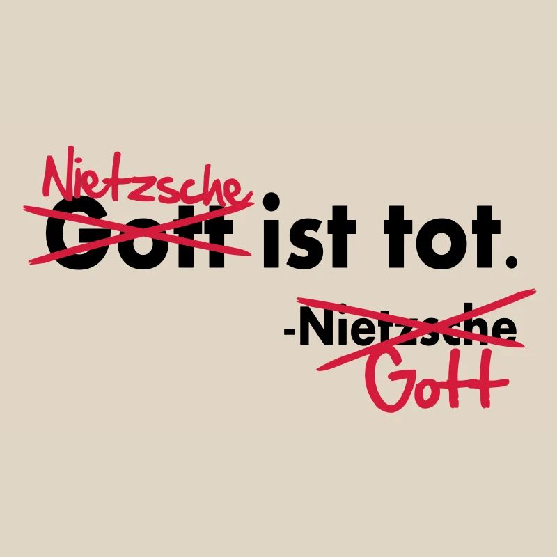 Dieu est mort / Nietzsche Vector blague