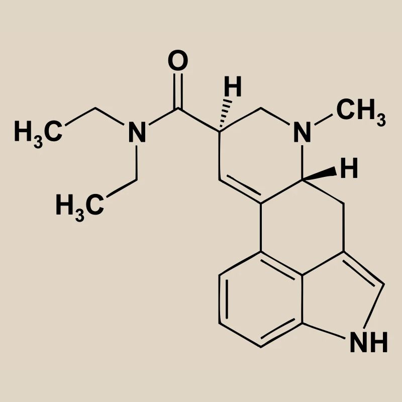 LSD Lysergsäurediethylamid Molekül
