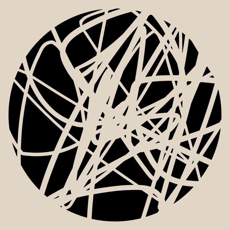 Scribbled chaotic strokes pattern