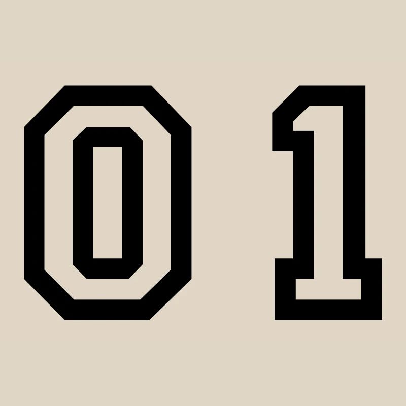 Nummer - 01 - zero one