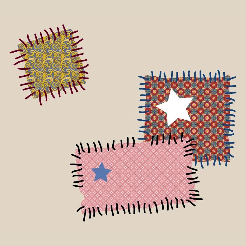 Patch repair patchwork star sewing needle