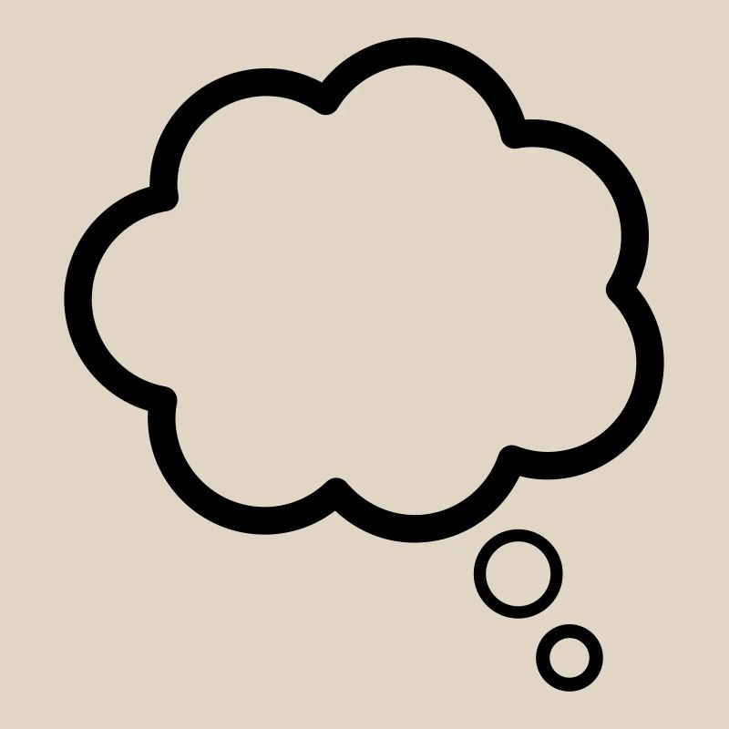 Thinking, de pensée, de nuages, la bulle