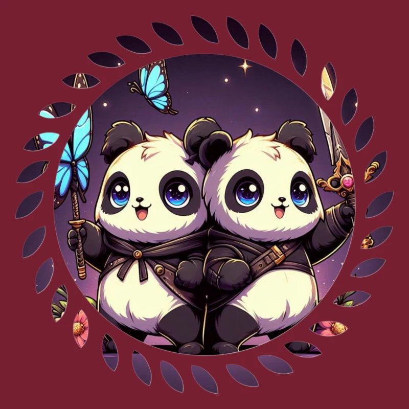 Niedliche Panda Babys