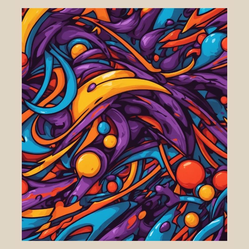 Composition de couleurs abstraite