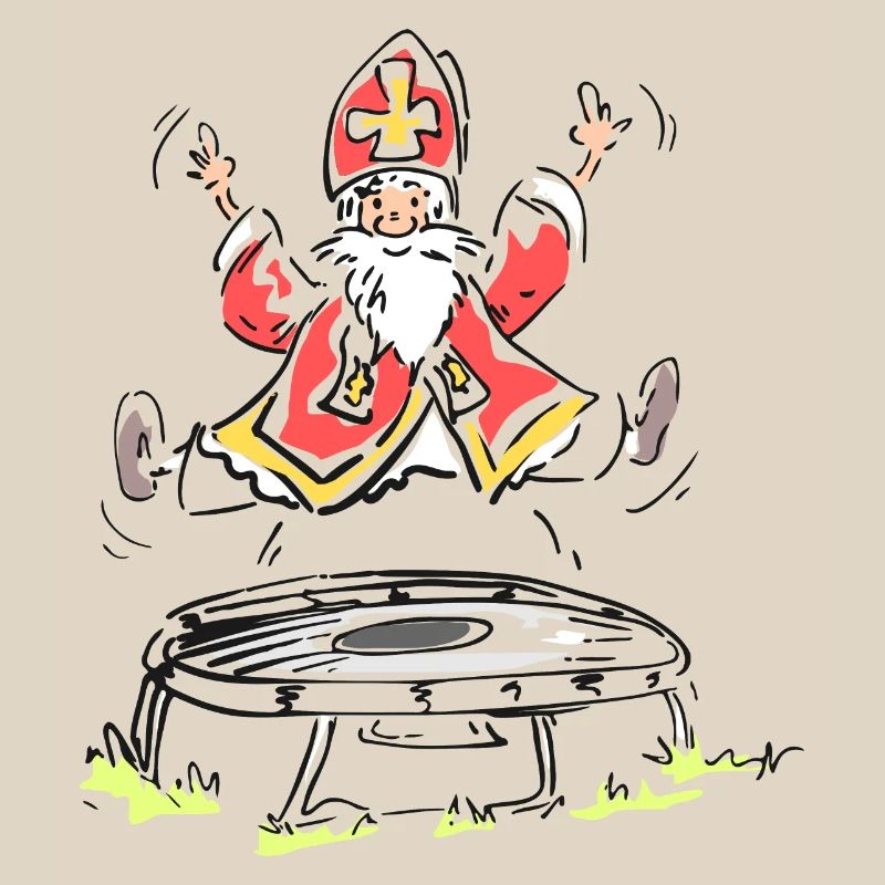 Sinterklaas on trampo