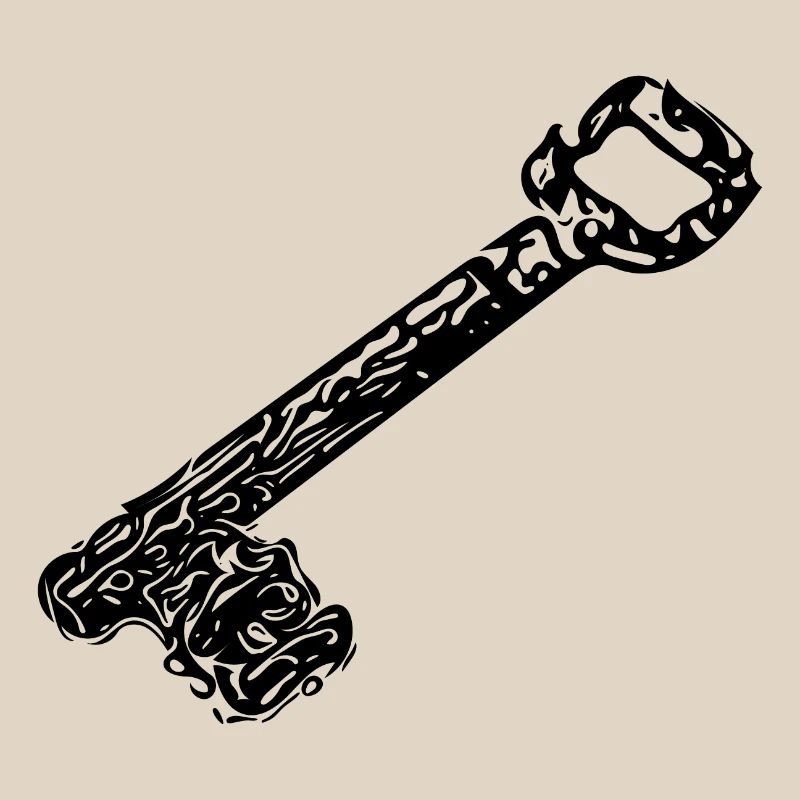 Vintage ancient rusty rustic house keys