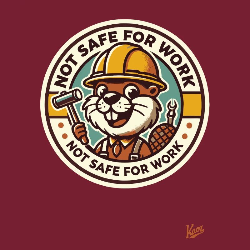 Not safe for work, construction worker beaver