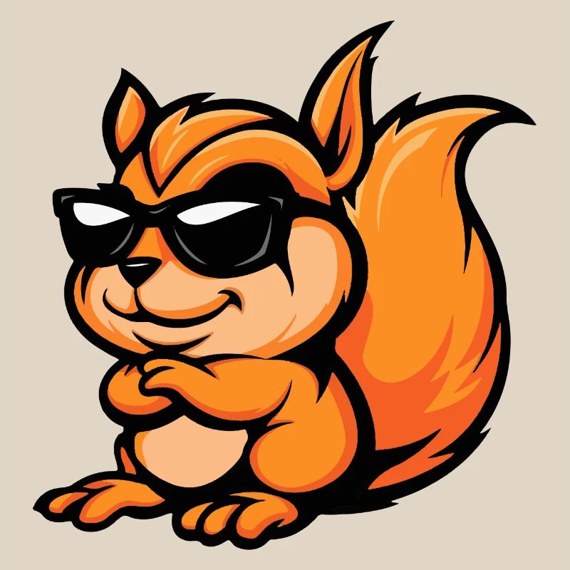 Eichhörnchen Comic Cool