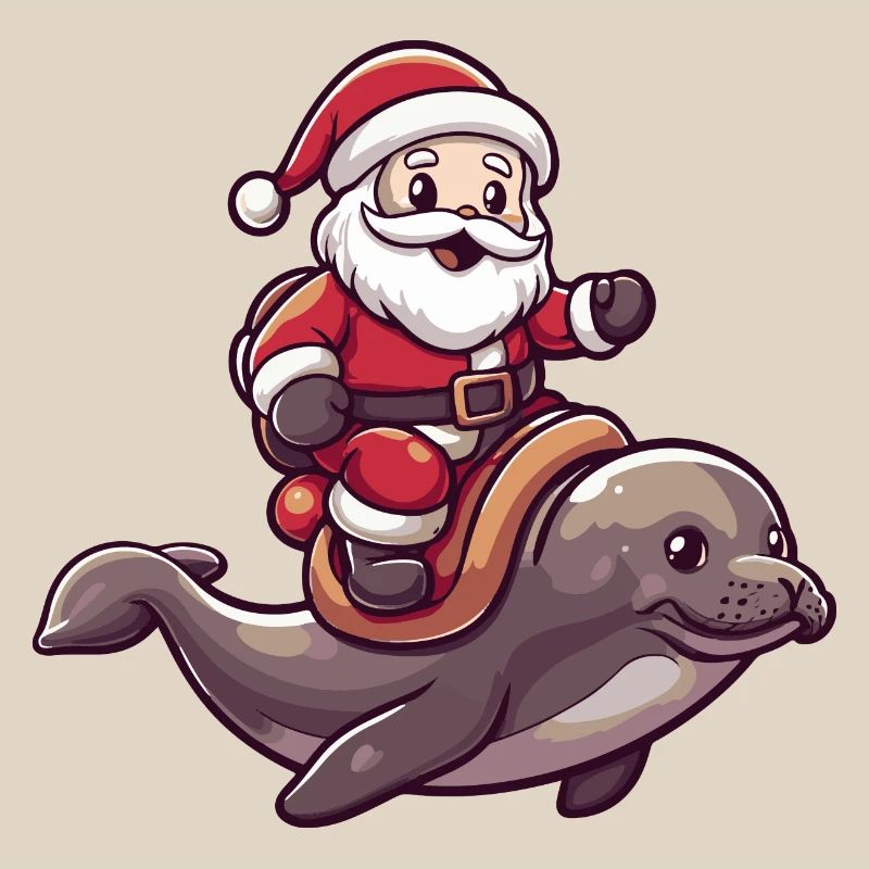 Robbe Tier Weihnachtsmann