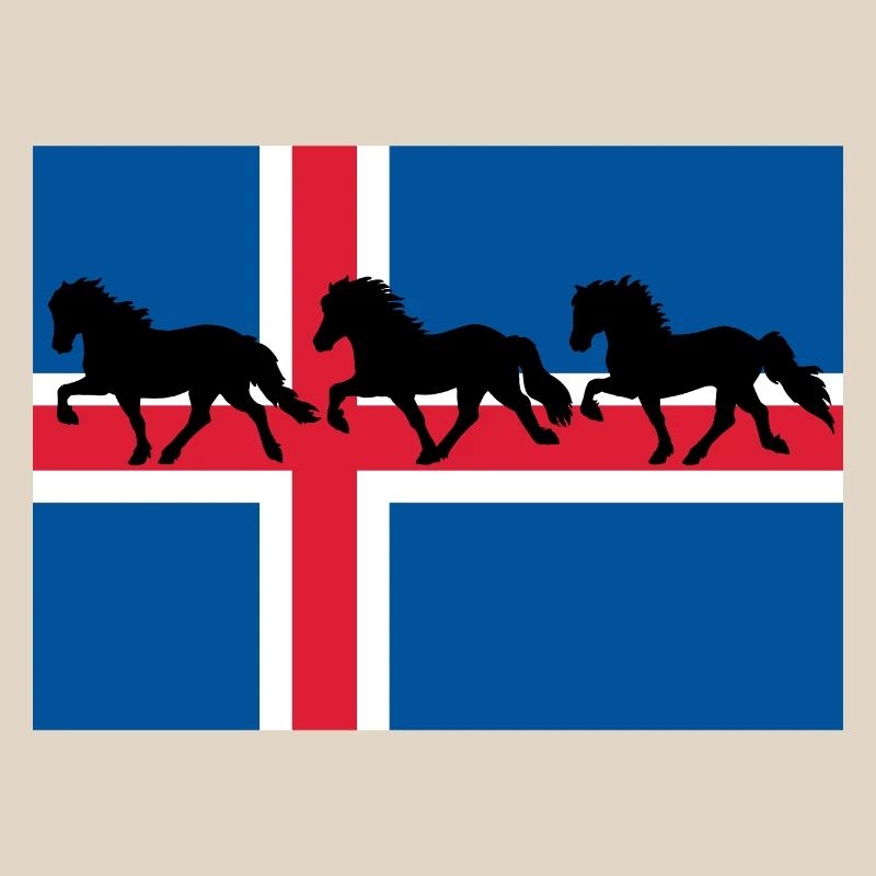 Islandflagge Tölter
