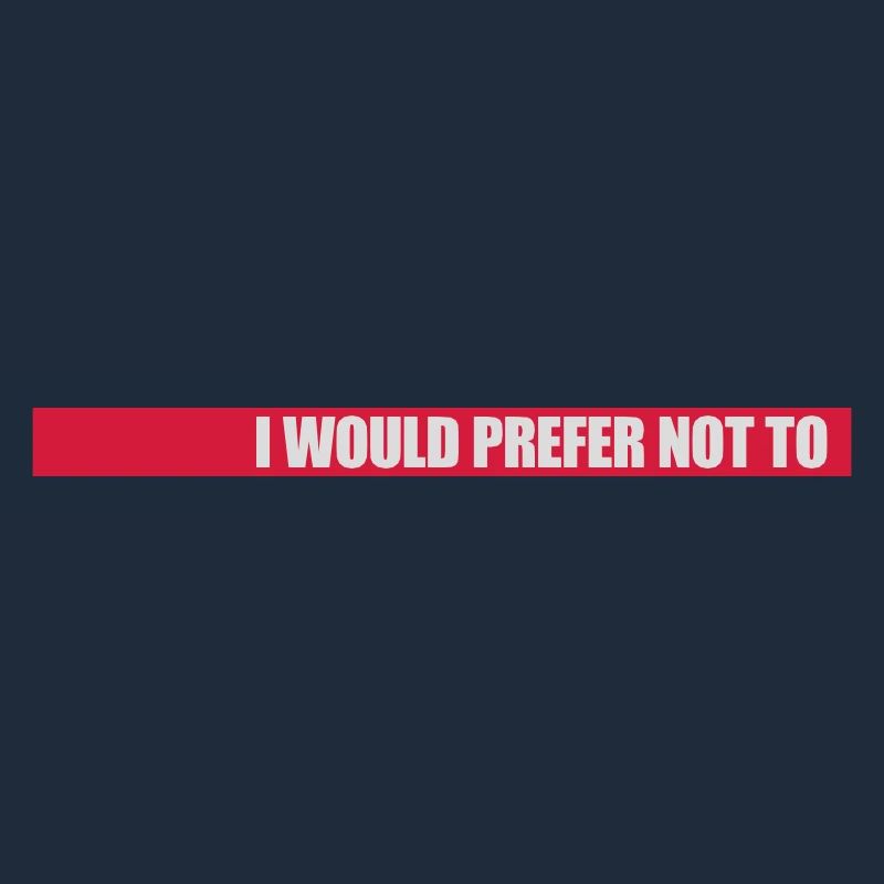 I prefer not to