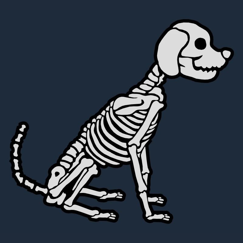 Conception de chien squelette d’Halloween