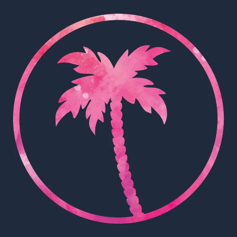 palm tree pink design