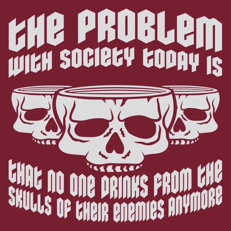 drinks from enemies skulls