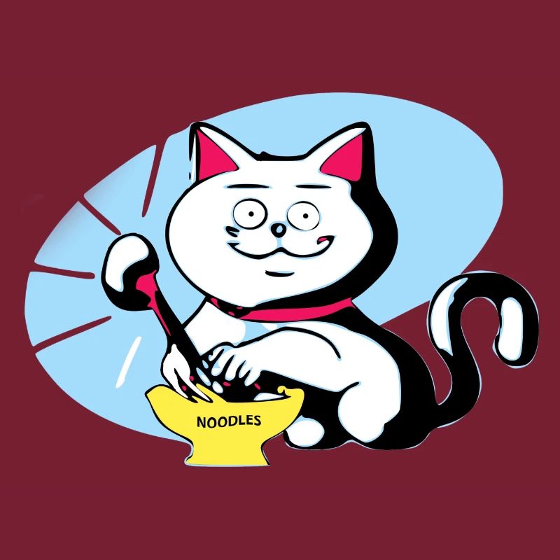 Chat et ramen