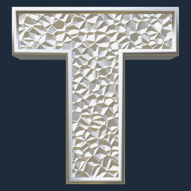 T, letter, initial, monogram,