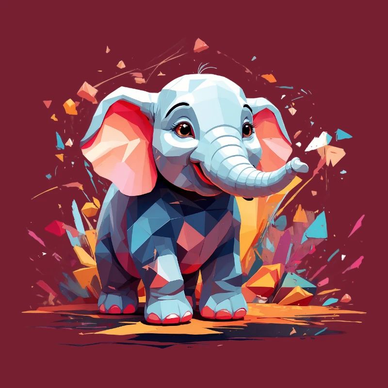 Explosion de couleur d’éléphant