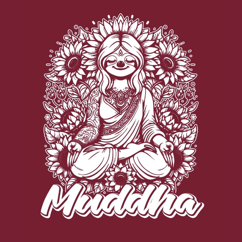 Mama Mutter Faultier Muddha Sunflower Buddha