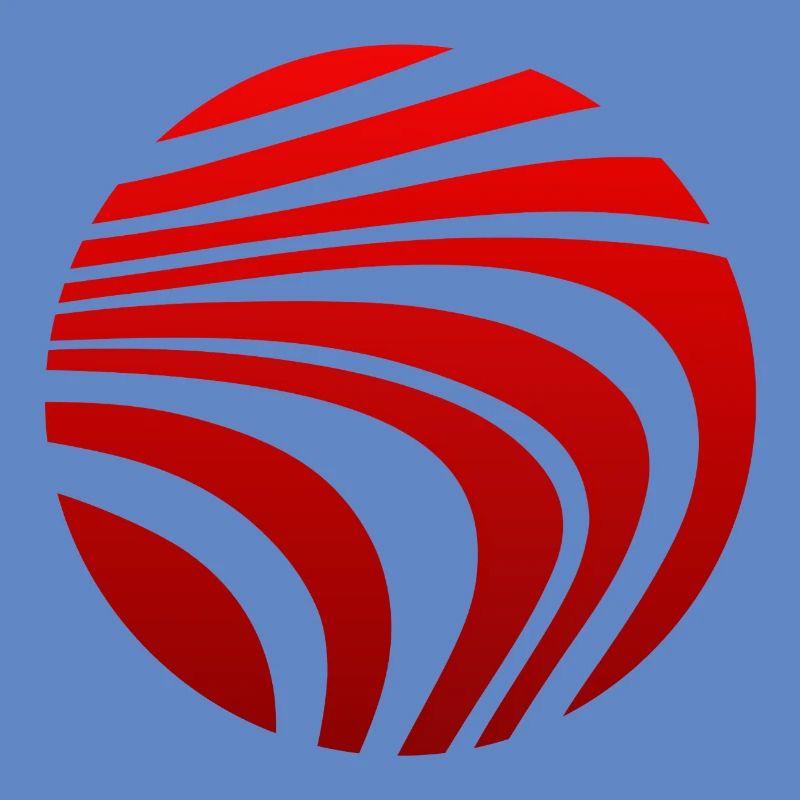 Psychedelic Pattern Red Gradient