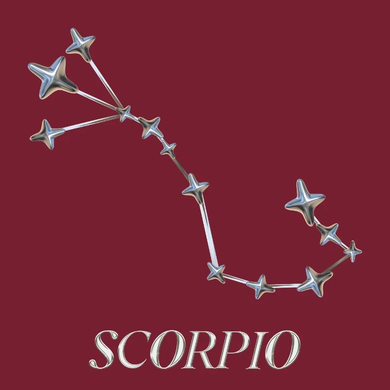 Scorpio Constellation – Silver Minimal Constellation
