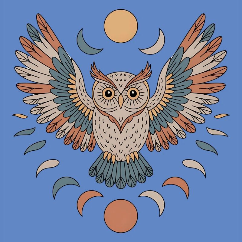 Boho Eule