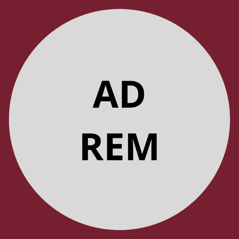 Gray Circle Emblem Text