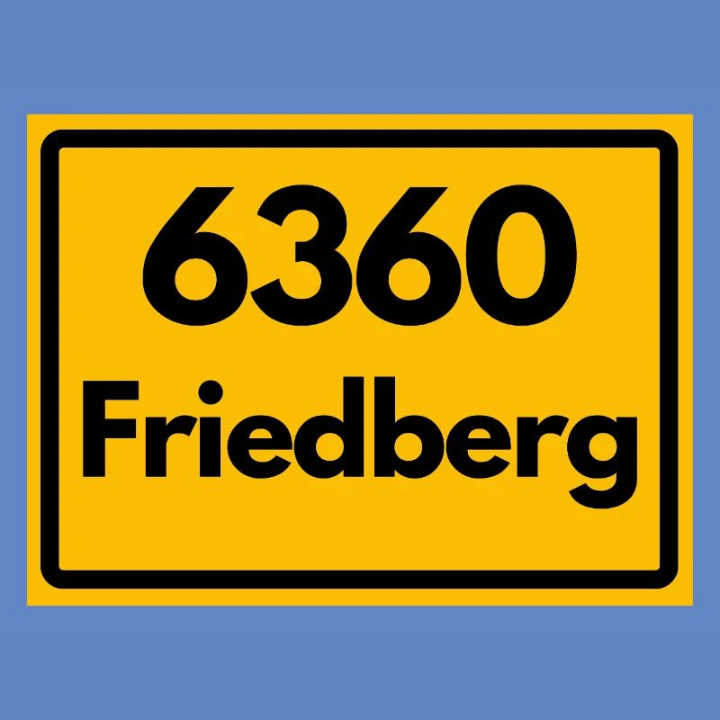 OLD POSTCODE ZIP CODE RETRO 6360 FRIEDBERG HEIMAT