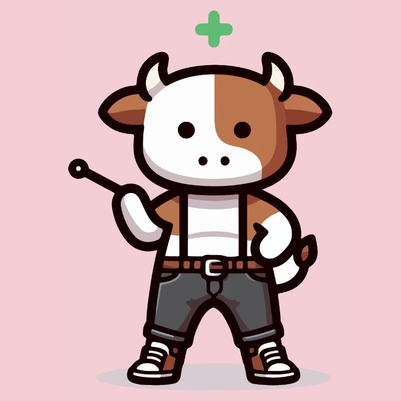 Cow with indicator