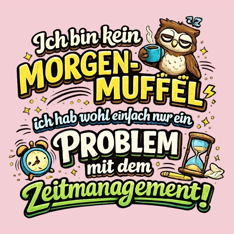 Morgenmuffel mit Zeitmanagement-Problem