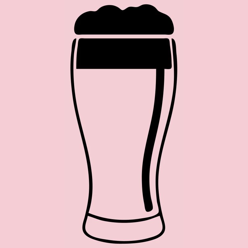 Bierglas mit üppigem Schaum