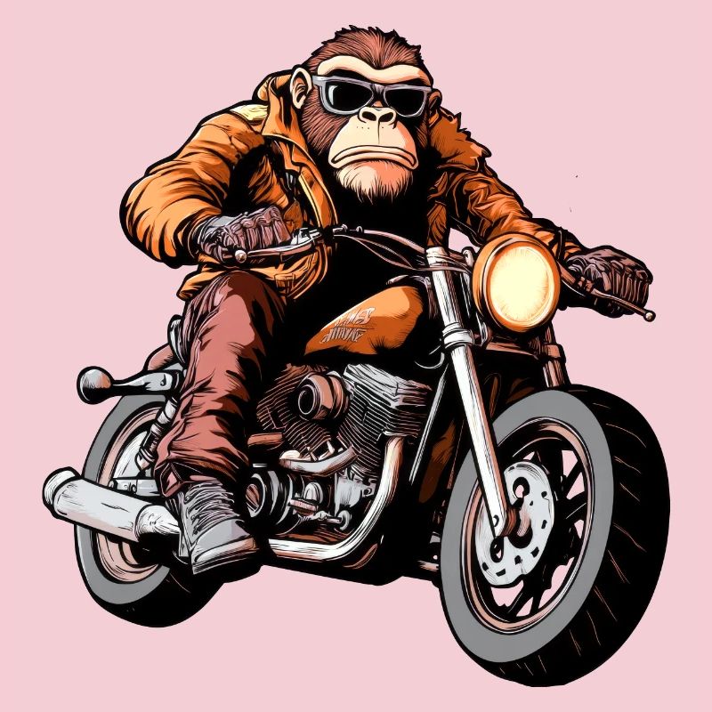 Monkey Motorcyclist / Motorcycle Monkey
