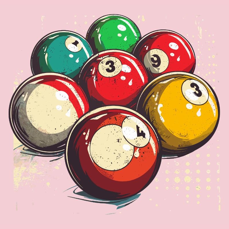 Boules de billard graphiques