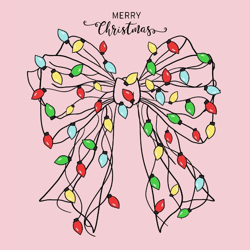 Conception de papillon de lumière de Noël festive