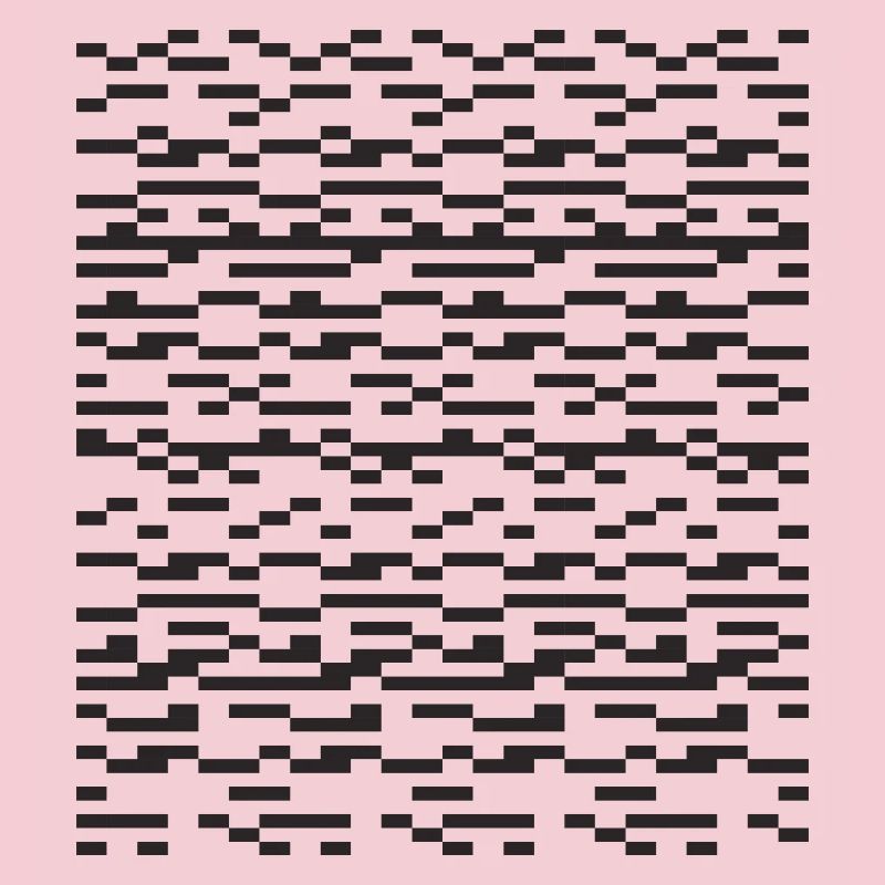 Noir Stripe pixelled Glitch Grid