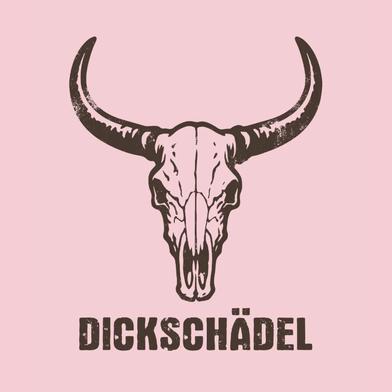 Stierkopf Schädel mit Hörnern - Dickschädel