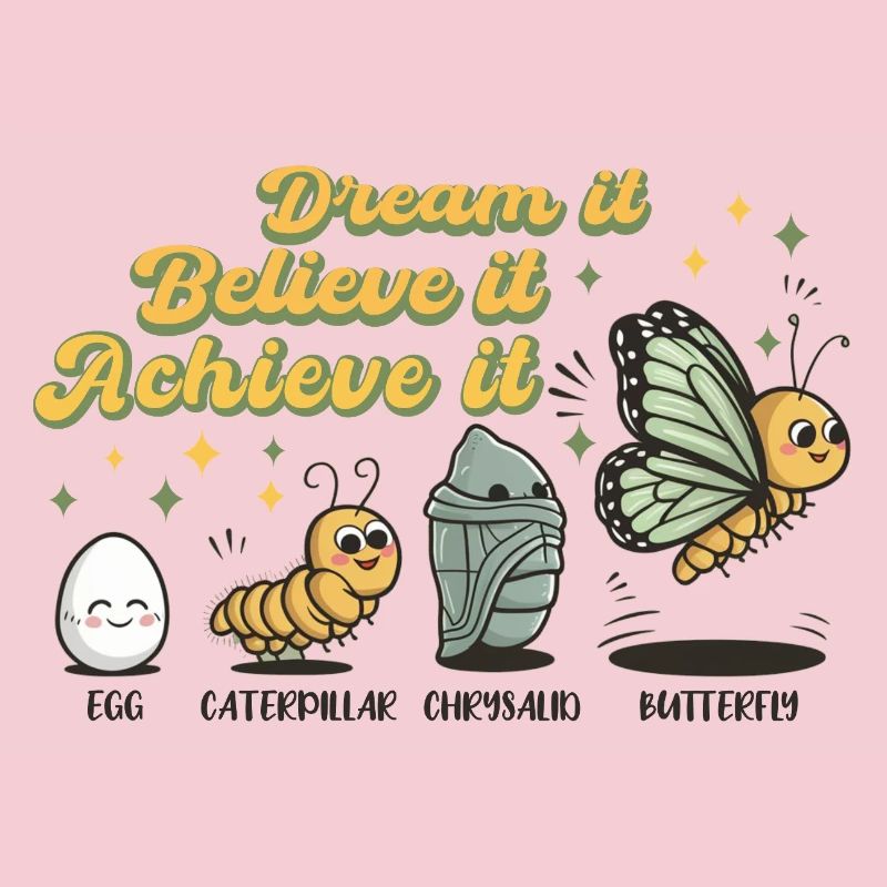 Chenille Papillon Ecole Evolution Cadeau