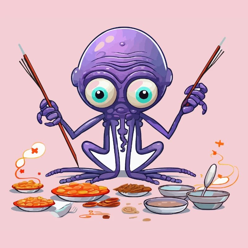 Der Algen-Octopus Küchenchef