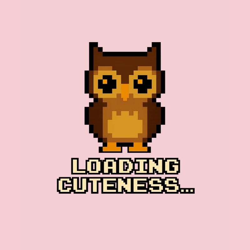 Pixel Eulen Loading Cuteness