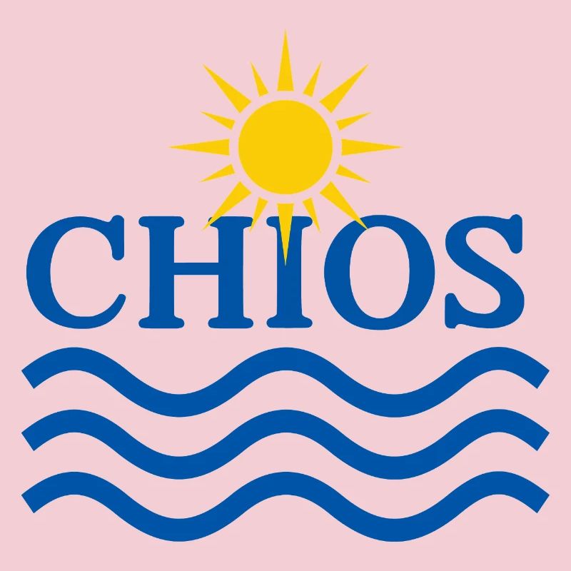 Chios Sun and Ocean Waves 