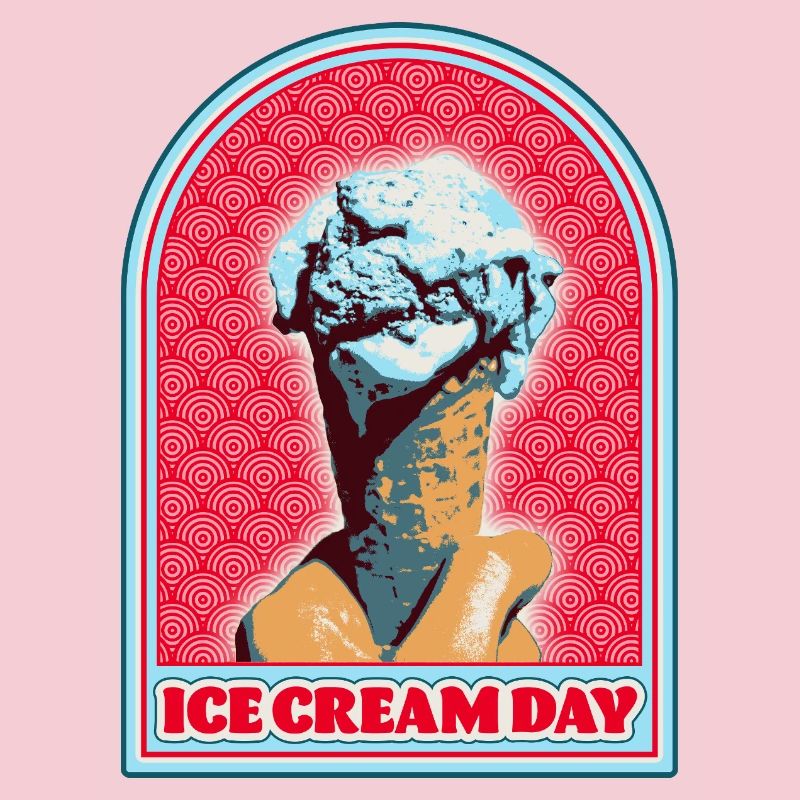 Eiscreme Motiv Pop Art Style