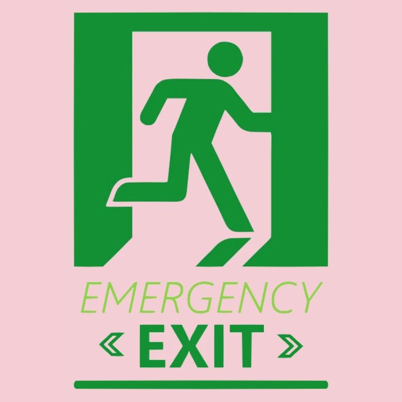 Emergency Exit Basic Green