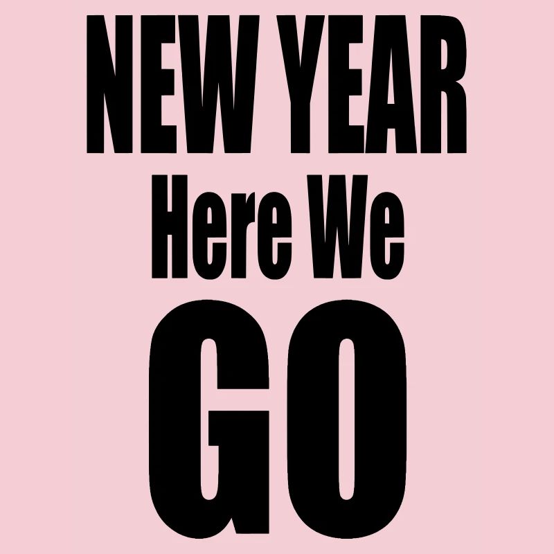 Nouvelle année, c’est parti Conception typographique audacieuse